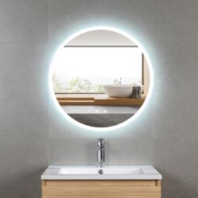 Pack Meuble prémonté 60 bois-Vasque résine-Robinet chromé-Miroir JOY - bain-bain