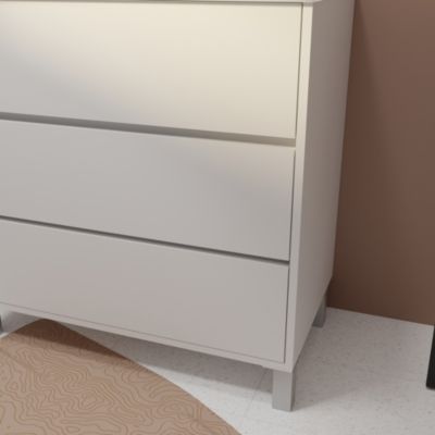 Pack Meuble Salle de Bains 80 cm Laqué Blanc, 3 tiroirs avec Vasque Céramique - XENOS