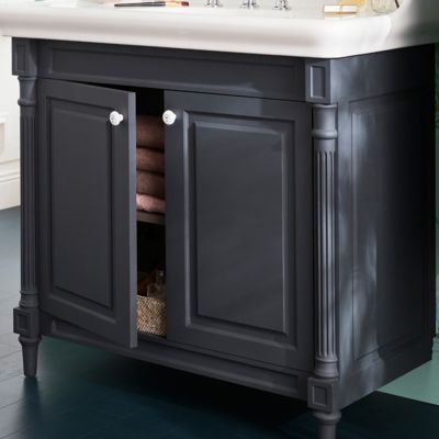 Pack meuble vasque JACOB DELAFON Cléo 1889 3 trous + miroir + mélangeur croisillon chromé
