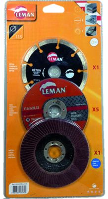 Pack meuleuse 125 mm disques diamant - inox - métal
