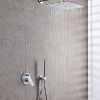 Pack mitigeur douche encastré DURAVIT Wave avec inverseur et corps encastré