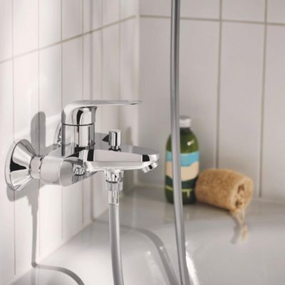 Pack mitigeur mécanique bain douche GROHE Swift + Douchette 2 jets Vitalio Start 110 + Flexible