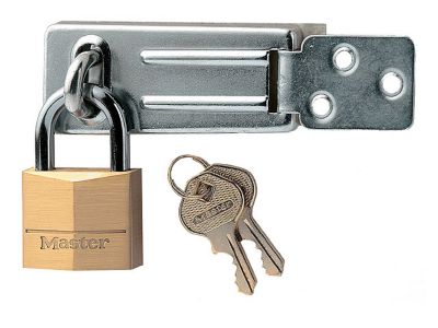 Pack moraillon + cadenas Master Lock