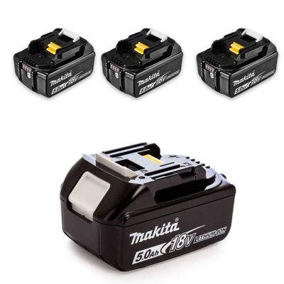 Pack énergie 18V Makita 4 batteries 5Ah BL1850B + chargeur DC18RD en coffret MAKPAC - MAKITA - 197626-8