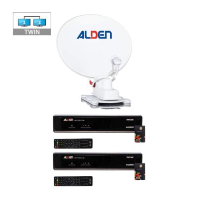 PACK  Onelight Antenne Auto 65cm + 2 x Décodeurs TNTSAT + LNB Twin ALDEN