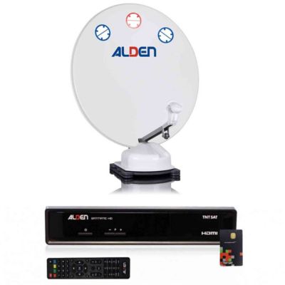 Pack  Orbiter Parabole Automatique 85cm + Récepteur satellite SATMATIC HD TNTSAT ALDEN