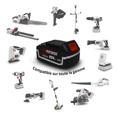 Pack Outillage X-Performer BATTERIES 4Ah - Perceuse Visseuse Scie Sauteuse - Circulaire - Sabre - Multifonctions