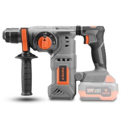 Pack outils 20V sans fil - FUXTEC - meuleuse d'angle, visseuse et marteau perforateur, avec batteries et accessoires