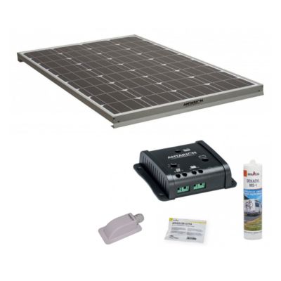 Pack  Panneau solaire 140W + Kit de pose Solaire avec Régulateur 160W 10A ANTARION