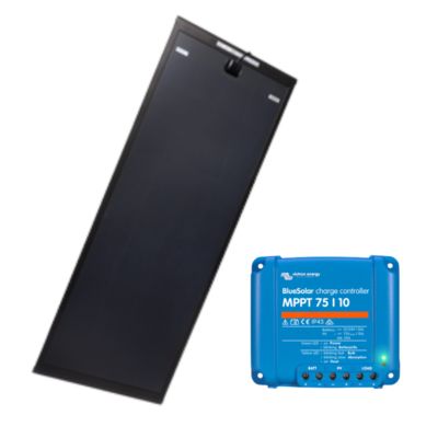 PACK  Panneau solaire AERO BLACK 140W + VICTRON Régulateur MPPT 10A ANTARION