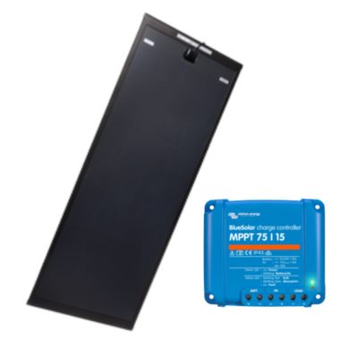 PACK  Panneau solaire AERO BLACK 170W + VICTRON Régulateur MPPT 15A ANTARION
