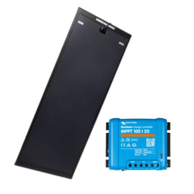 PACK  Panneau solaire AERO BLACK 235W + VICTRON Régulateur MPPT 20A ANTARION