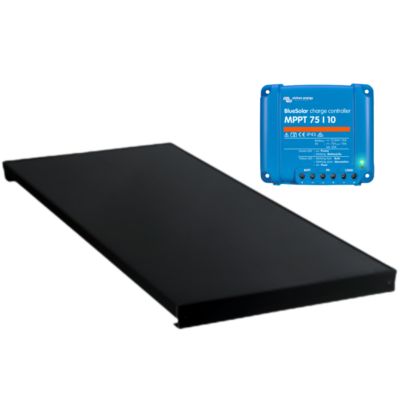 PACK  Panneau solaire ALL BLACK 130W + VICTRON Régulateur MPPT 10A ANTARION