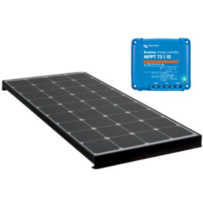 PACK  Panneau solaire BLACK BOOSTER 140W + VICTRON Régulateur MPPT 10A ANTARION