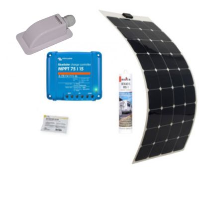 Pack  Panneau Solaire Souple 135W Camping car Van Life + Régulateur solaire VICTRON 220W 15A ANTARION