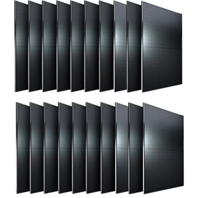 Pack panneaux photovoltaïques 8200W 20x410W X-Metal noir cadre aluminium anodisé garantie 25 ans