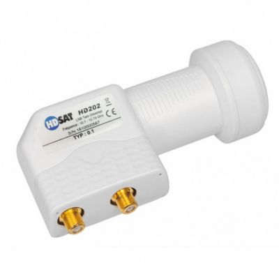 Pack  Parabole satellite fibre composite Blanche 60cm BRIDES INOX + LNB Twin HD 4K HDSAT
