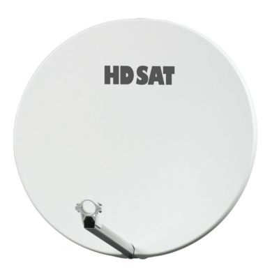 Pack  Parabole Satellite Fibre Composite Blanche 75cm + LNB Single + VEGA 3 Récepteur TV satellite Full HD + Carte HDSAT