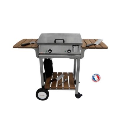 Pack plancha électrique PLANCHAELEC LUX 600 INOX - CHARIOT ELYSEE 600