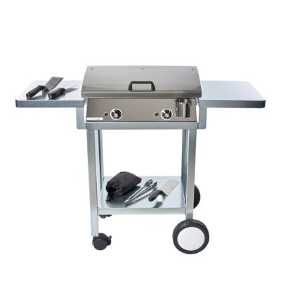 Pack plancha électrique PLANCHAELEC LUX 600 INOX - CHARIOT MONCEAU