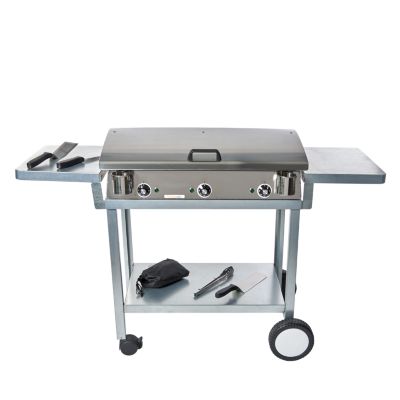 Pack plancha électrique PLANCHAELEC LUX 830 INOX - CHARIOT MONCEAU