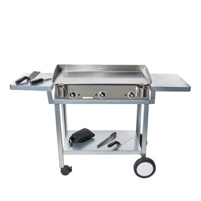 Pack plancha électrique PLANCHAELEC LUX 830 INOX - CHARIOT MONCEAU