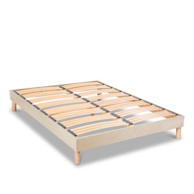 Pack Prélude 2.0 140x190 cm Matelas Latex 100% Naturel + Sommier Bois + Accessoires