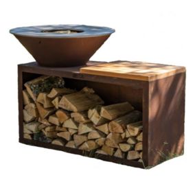 PACK PRINTEMPS - Braséro Barbecue Plancha Traditionnel 83 cm, en corten véritable - 100% fabriqué en France - BRA809TCO+