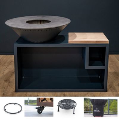 Pack Printemps Brasero Traditionnel Aluminium 83 Noir Double Cuve