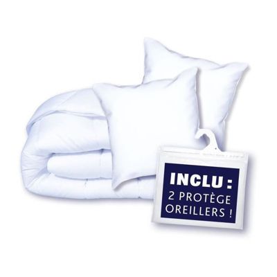 Pack Protection : Couette 220x240 cm + Taie d'oreiller + 1 Protege ...