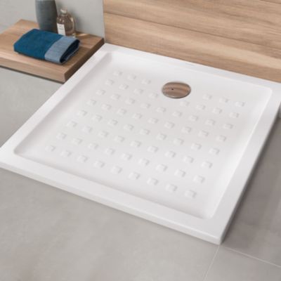 Pack receveur de douche 100 x 80 VILLEROY ET BOCH O Novo rectangle blanc + Kit d'étanchéité WEDI