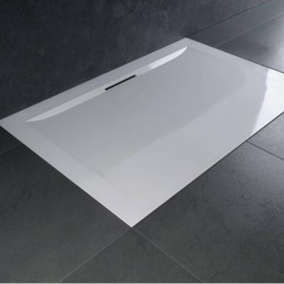 Pack receveur de douche 120 x 80 JACOB DELAFON Flight Pure rectangle blanc + Kit d'étanchéité WEDI + Pieds