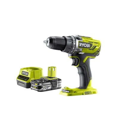 Pack RYOBI 18V Perceuse-visseuse One+ R18DD3-0 - 1 Batterie 2.5Ah - 1 Chargeur rapide RC18120-125