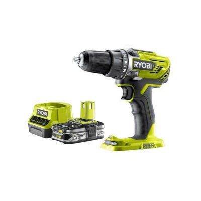 Pack RYOBI 18V Perceuse-visseuse One+ R18DD3-0 - 1 Batterie 2.5Ah - 1 Chargeur rapide RC18120-125