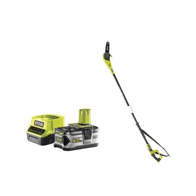 Pack RYOBI Elagueur à chaine sur perche 18V One+ OPP1820 - 1 batterie 5.0Ah - 1 chargeur rapide 2.0Ah RC18120-150