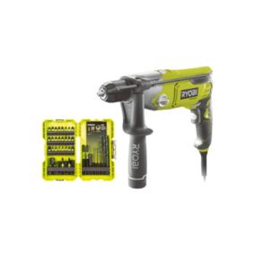 Pack RYOBI Perceuse à percussion RPD1200-K - 1200W - Coffret de 38 accessoires - RAK38DSDI2