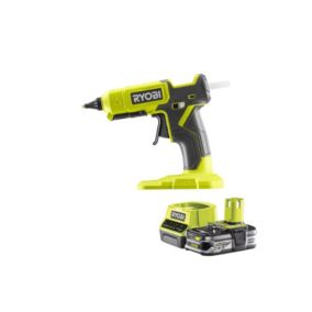 Pack RYOBI Pistolet à colle 2 températures 18V One+ RGL18-0 - 1 Batterie 2.5Ah - 1 Chargeur rapide RC18120-125