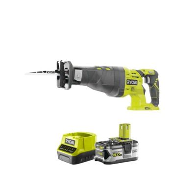 Pack RYOBI Scie sabre 18V One+ R18RS-0 - 1 batterie 5.0Ah - 1 chargeur rapide 2.0Ah RC18120-150