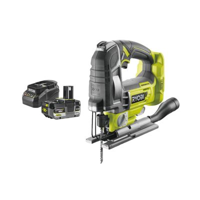 Pack scie sauteuse pendulaire RYOBI 18 V One+ R18JS - Batterie 4.0Ah et chargeur
