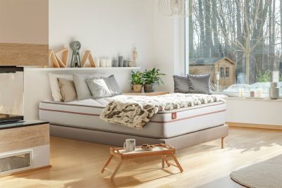 Pack sommier kit matelas  Mémoire de forme avec couette et oreillers