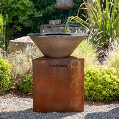 Pack Starter Brasero Corten 80 cm + Grille + Rebord