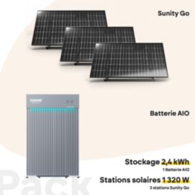 Pack SunityGo1320W +Batterie Zendure AIO