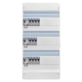 Pack tableau électrique pré-équipé et pré-câblé 3 rangées Legrand + porte blanche pour coffret