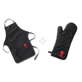 Pack Tablier + Gants de cuisson Weber