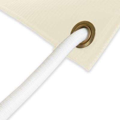 Pack TECPLAST Toile Pergola Ivoire 3x4 m + Sandow Blanc 20m - Bâche Pergola prête à poser XP640PR Garantie 10 ans