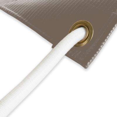 Pack TECPLAST Toile Pergola Taupe 3x4 m + Sandow Blanc 20m - Bâche Pergola prête à poser LP640PR Garantie 8 ans