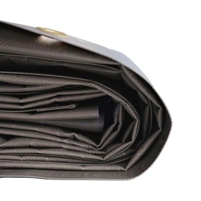 Pack TECPLAST Toile Pergola Taupe 3x4 m + Sandow Noir 20m - Bâche Pergola prête à poser LP640PR Garantie 8 ans