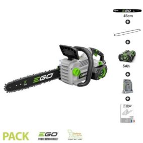 Pack tronconneuse sans fil avec batterie et chargeur guide Oregon 45 cm Ego Power  CS1800E