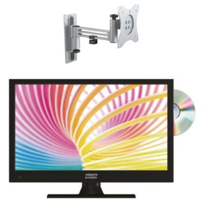 PACK  TV LED 15.6" 39cm HD TNT + Support TV Camping car 180 Charge max 15kg ANTARION