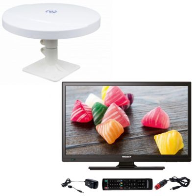 Pack  TV LED 18.5" 47cm Téléviseur HD 12V + Antenne TNT Omnidirectionnelle ANTARION